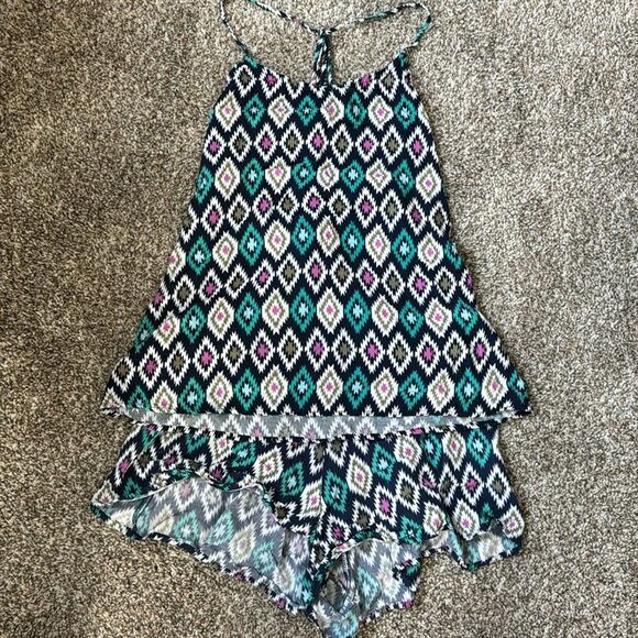 Flowy strappy sleepwear set - Picture 1 of 5